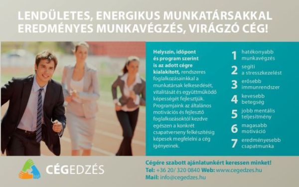 Cégedzés - a sikeres cégért